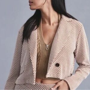 Anthropologie Maeve Knit Blazer Top Size Medium